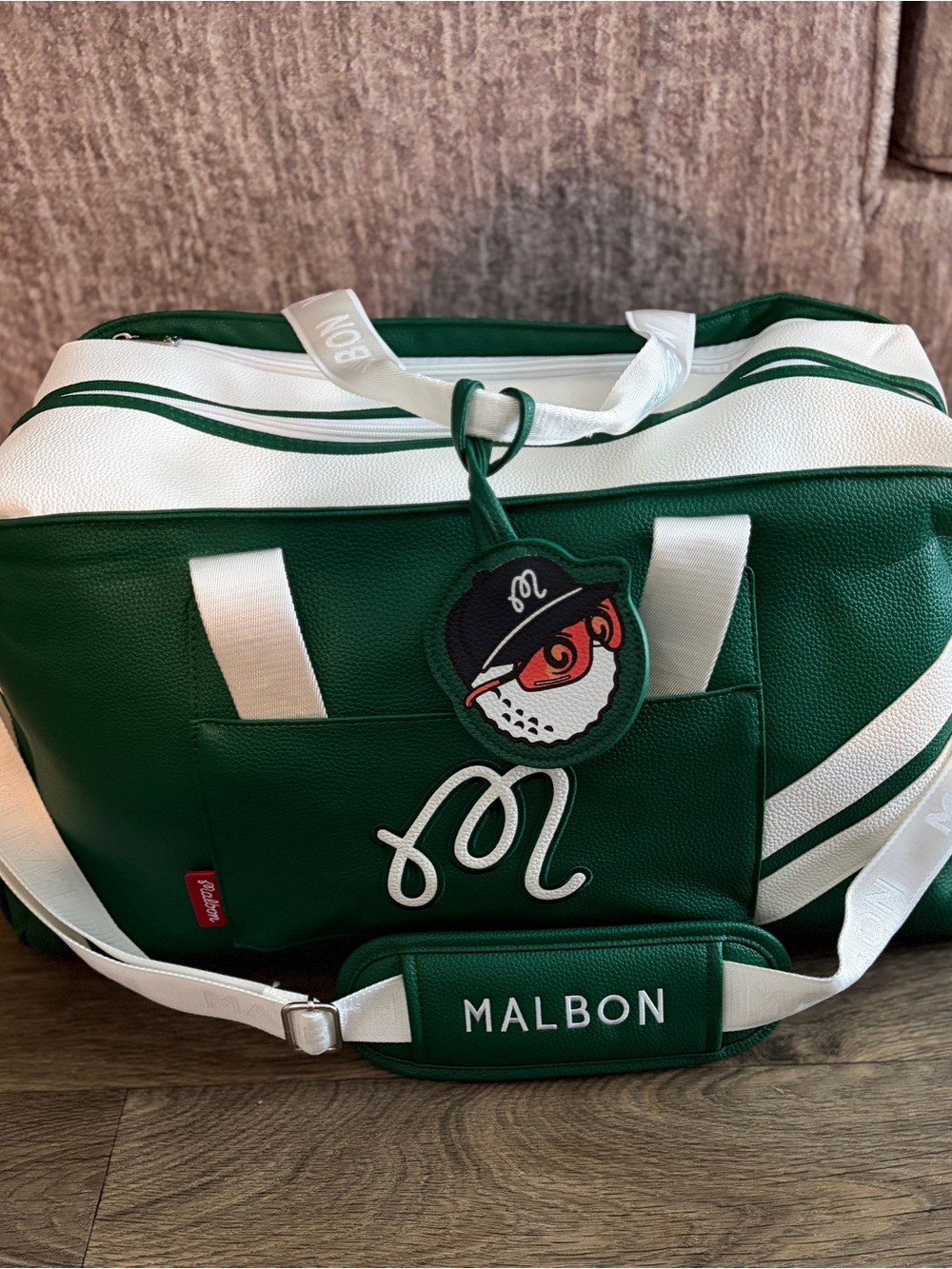 Malbon green weekender, duffel, travel bag. NWT
